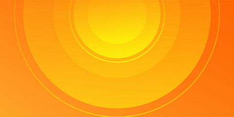 Abstract orange background with circles. Vector illustration