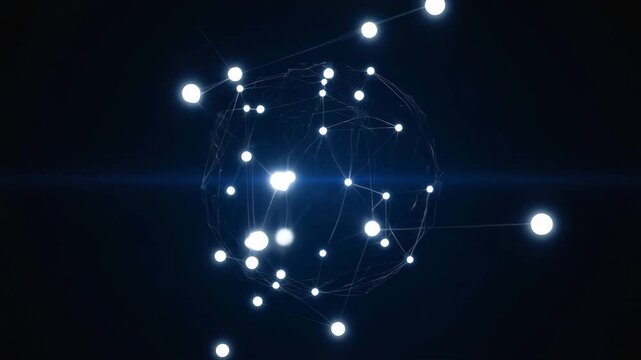 Vernetzte Punkte &ndash; Darstellung von neuronalen Netzen, Datenstr&ouml;men und digitalen Netzwerken