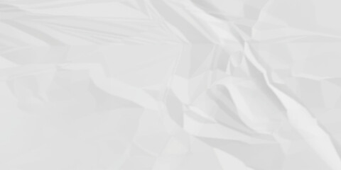 Crumpled paper Blank white crumpled and creased paper poster.	