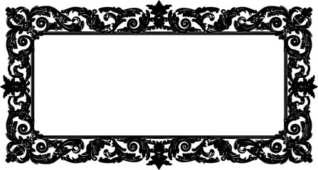 Silhouette design frame icon designs frame style 