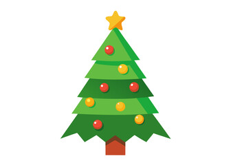 christmas tree vector illustration
