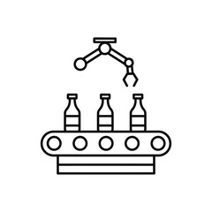 Automated Bottling Plant Conveyor System.