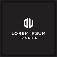 du or iu hexagon logo