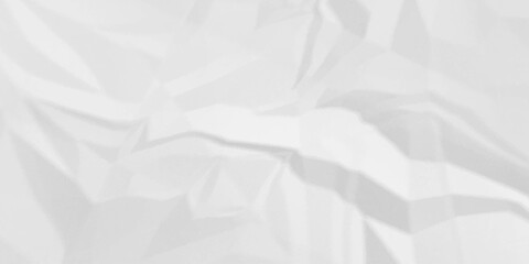 Crumpled paper Blank white crumpled and creased paper poster.	