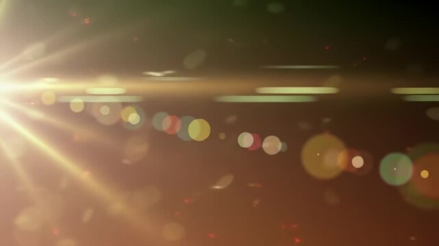 Abstract vibrant fuchsia light flares