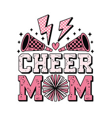 Pink Lightning Cheer Mom