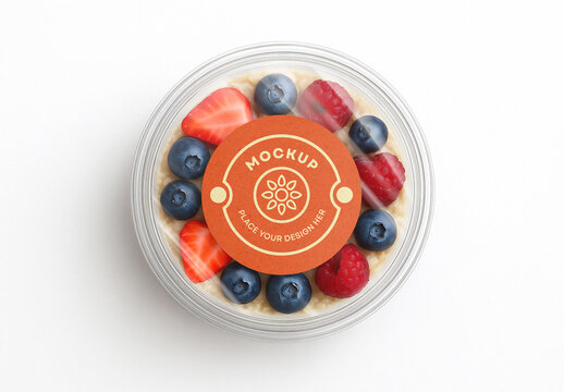 Berry Mix Plastic Container Packaging Mockup