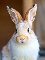 Obraz premium cute cottontail bunny portrait