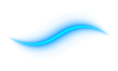 Transparent wave blue glowing abstract light curve flowing energy motion neon effect design background dynamic bright shiny aura smooth gradient