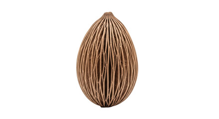 Isolated brown textured decorative item for creative design and handmade crafts projects