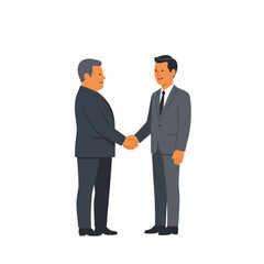 two men shaking hands in business suits