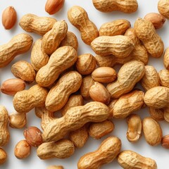 Pile of Peanuts In Shells food snack