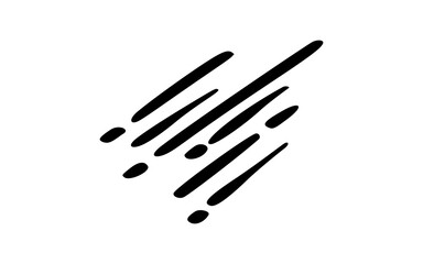  Hand Drawn Diagonal Dash Marks or Speed or Rain Effect