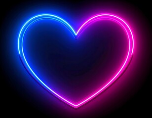 Neon heart graphic (2)
