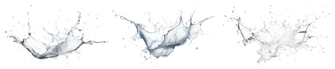 Dynamic water splash illustration