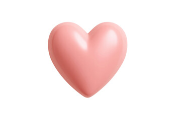 Pink heart-shaped balloon isolated on black background, cut out