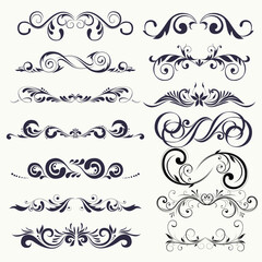 set of decorative elements for design