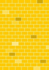 Seamless yellow brick wall texture with subtle color variations, perfect for backgrounds, patterns, and design projects.