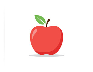 apple, fruit, food, leaf, healthy, vector, illustration, red, ripe, icon, fresh, diet, nature, green, sweet, health, juicy, symbol, delicious, art, tomato, design, organic, natural, eat