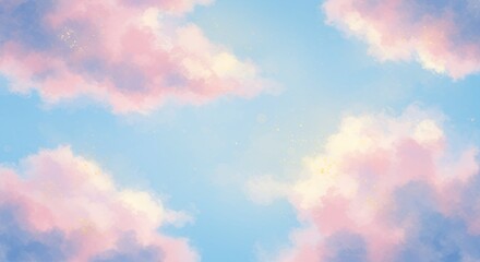 Pastel sky cloudscape