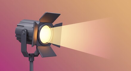 Spotlight illuminating