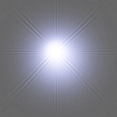 Obraz premium Stunning burst of light emanating outwards, creating a dynamic and vibrant effect perfect for adding emphasis and energy to your designs, a vector graphic