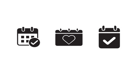 Callendar icon,  vector isolated on white background, Calender symbol, Schedule icon symbol, vector illustration eps 10.