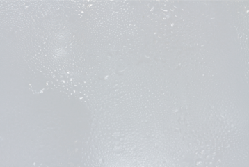 Realistic Water droplets on transparent background surface. fresh effect.