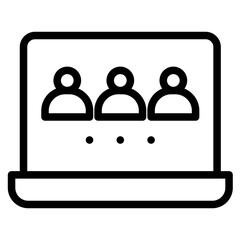 Selection online  icon in vector illustration