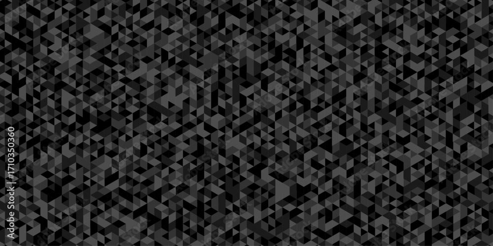 Wall mural abstract low polygon cubic black gray black vector poly triangle texture geometric pattern composed 