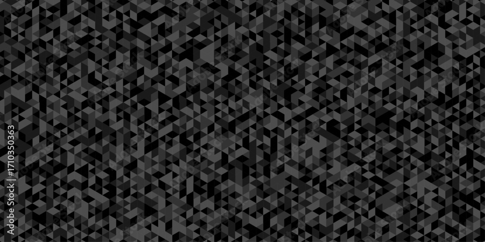Wall mural abstract low polygon cubic black gray black vector poly triangle texture geometric pattern composed 