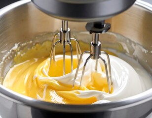 Mixing batter in a stand mixer