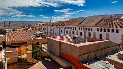 View over the city of Potosi in Bolivia