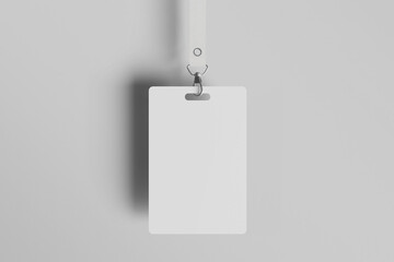 ID card mockup, design template