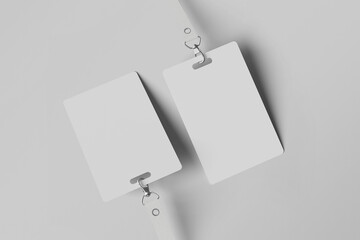 ID card mockup, design template