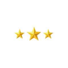 Three Gold Stars Rating, Premium Quality, Excellence Award, 3 Star Review