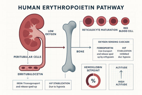 Human Erythropoietin Pathway Diagram