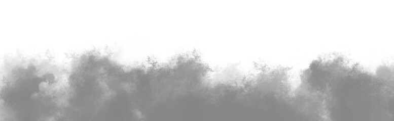 Abstract Gray Smoke on Transparant Background Minimalist Design