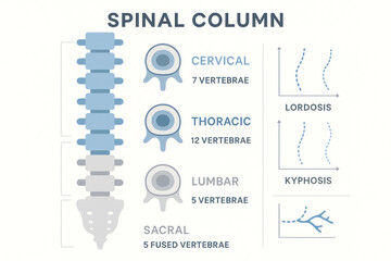 Spinal Column Anatomy Illustration
