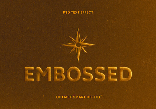 Embossed Text & Logo Effect