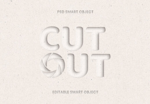 Cutout Text & Logo Effect