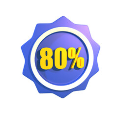 80% percent guarantee icon