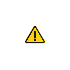 Yellow Warning Triangle Exclamation Mark Icon