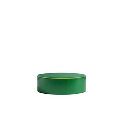 Emerald Green Cylindrical Display Stand, 3D Render, Product Presentation Podium