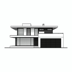 Home and Factory Icon Set | Minimal Vector Design for Industry, Real Estate, and Construction