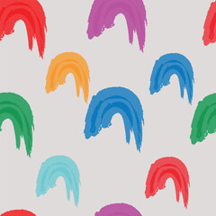 Obraz premium design vector art seamless pattern beautiful pattern colorful brush