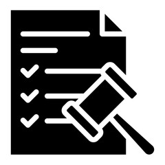 Complience icon glyph style vector illustration