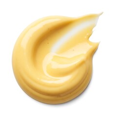 caesar dressing dollop, creamy texture, advertising quality, isolated on white background