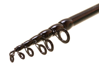 fishing rod isolated on white background