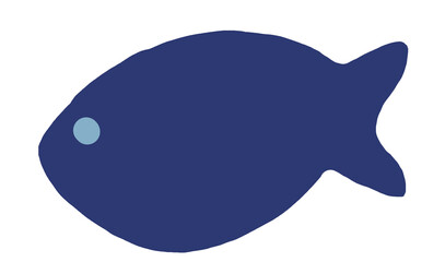 fish on blue background